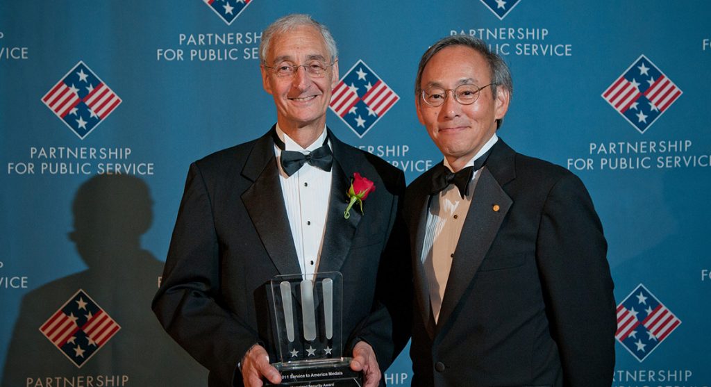 2011 Homeland Security Medal Recipient, Norman Coleman, and Former United States Secretary of Energy, Steven Chu